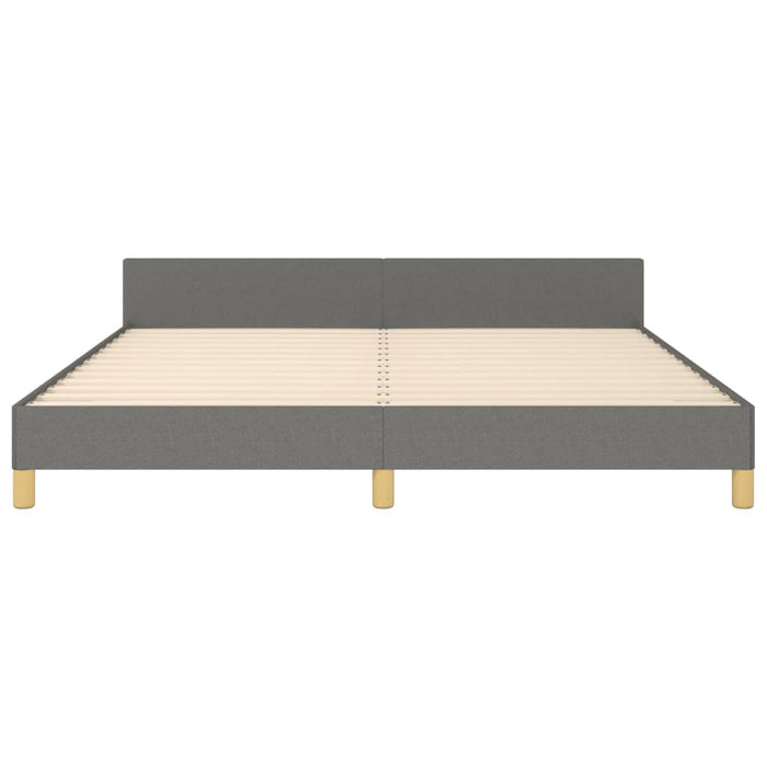 Cadru de pat fără saltea, gri închis, 180x200 cm, textil - WALTI WALTI
