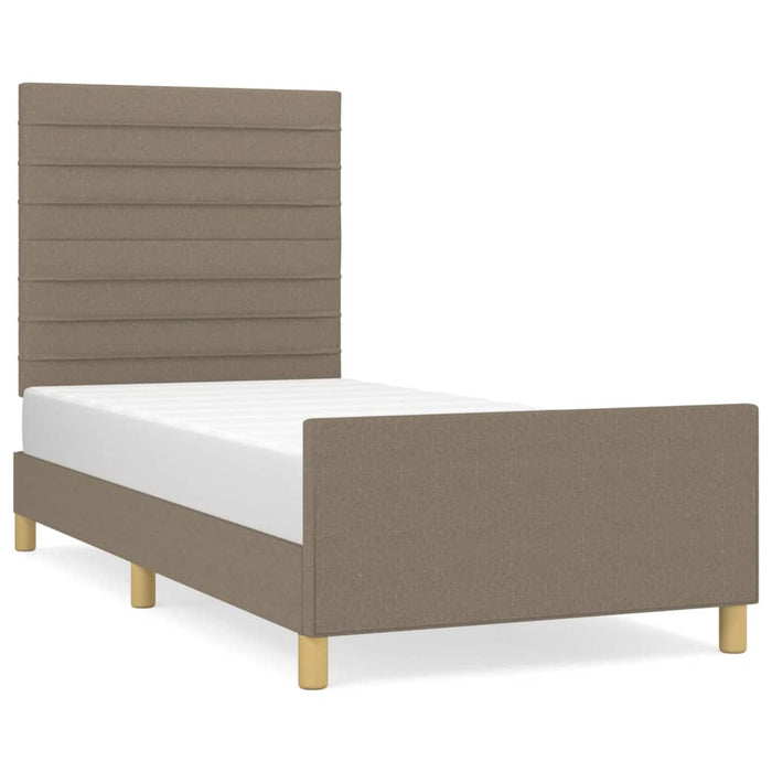 Cadru de pat fără saltea Taupe 90x190 cm Stofa - WALTI WALTI