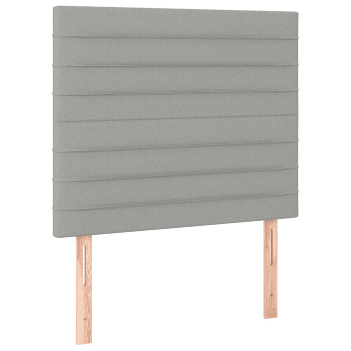Cadru de pat fără saltea, gri deschis, 100x200 cm, textil - WALTI WALTI