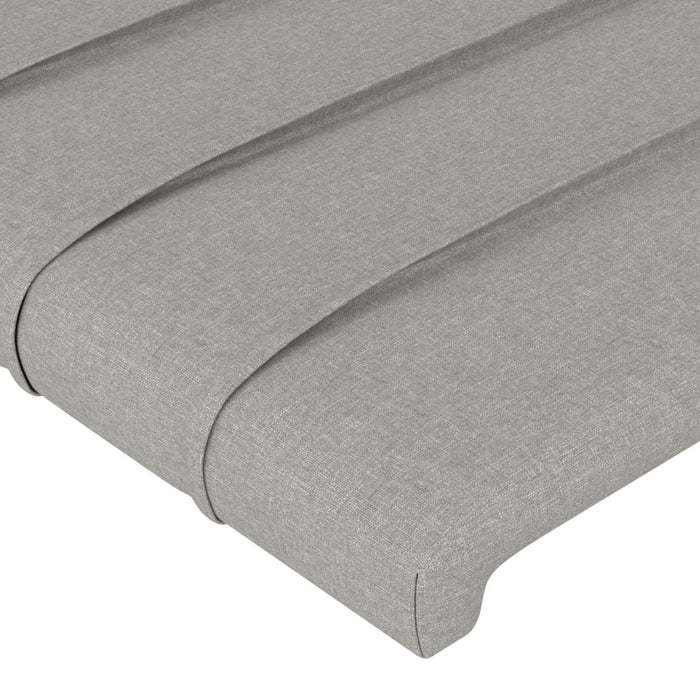 Cadru de pat fără saltea, gri deschis, 100x200 cm, textil - WALTI WALTI