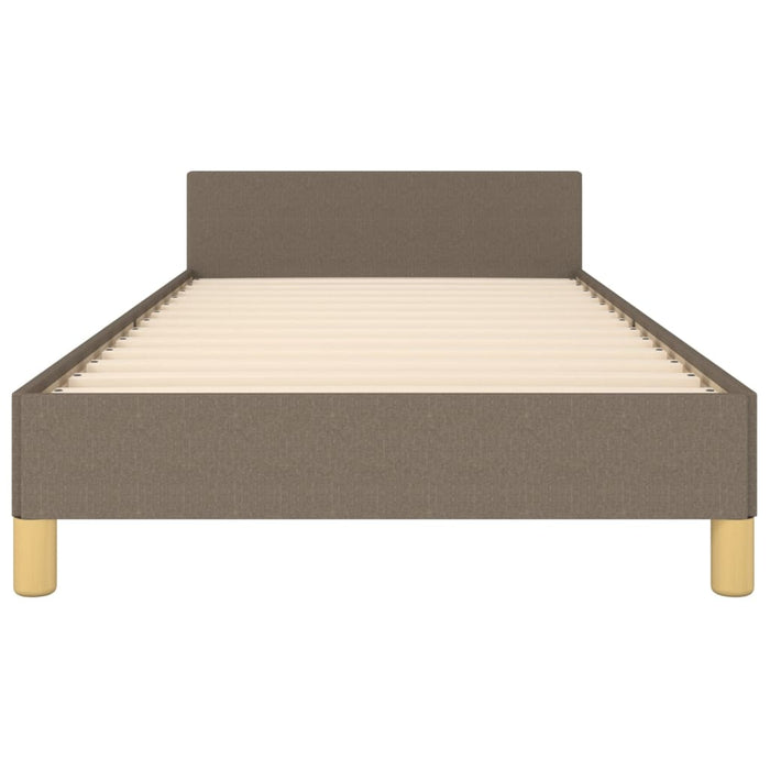 Cadru de pat fără saltea, gri taupe, 100x200 cm, textil - WALTI WALTI