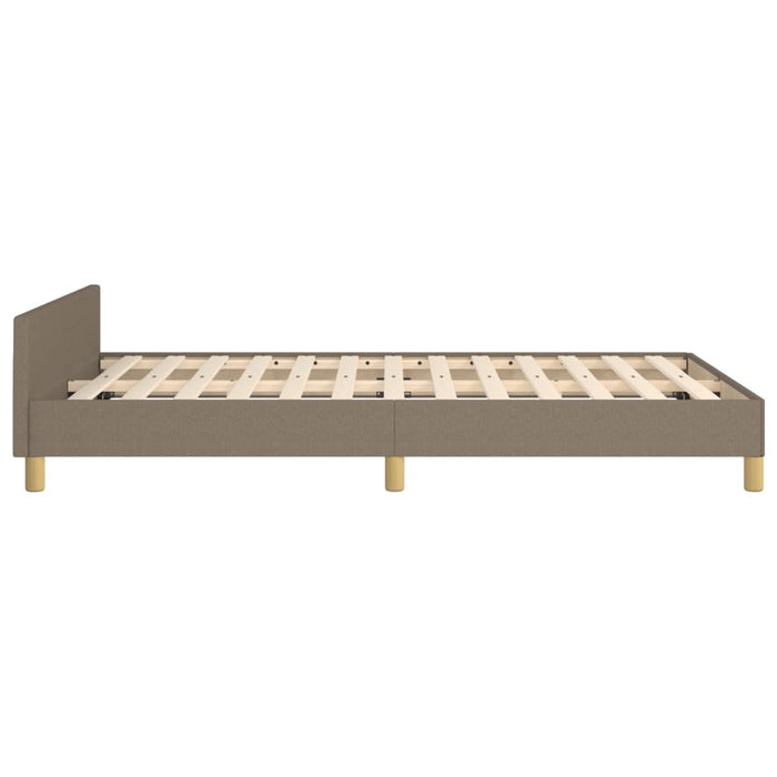 Cadru de pat fără saltea, gri taupe, 120x200 cm, textil WALTI