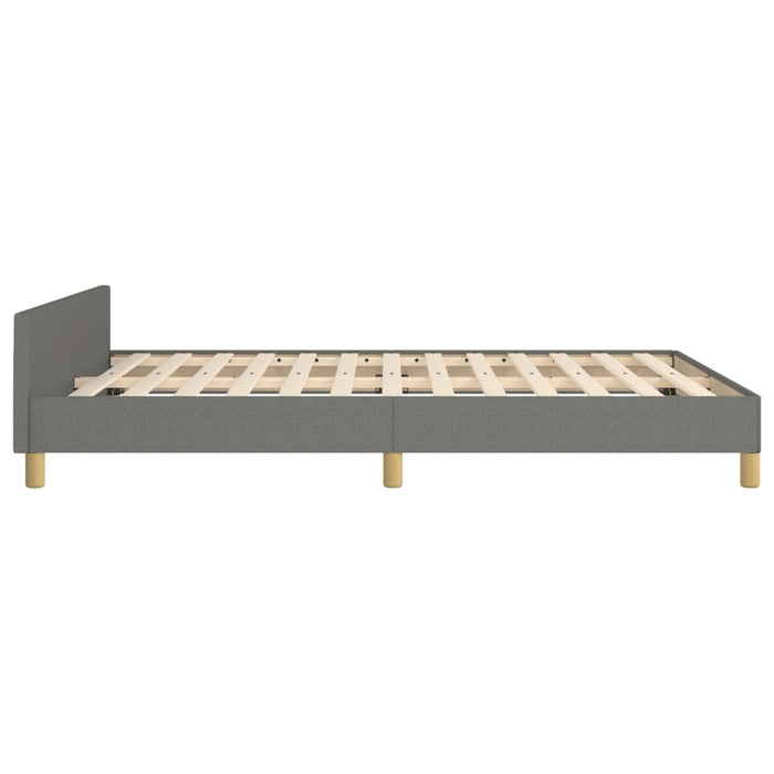 Cadru de pat fără saltea, gri închis, 140x190 cm, textil - WALTI WALTI