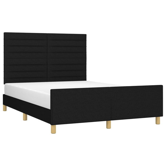 Cadru de pat fără saltea, negru, 140x190 cm, textil - WALTI WALTI