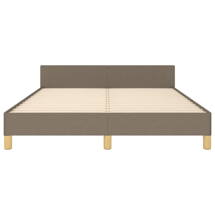 Cadru de pat fără saltea, gri taupe, 140x200 cm, textil - WALTI WALTI