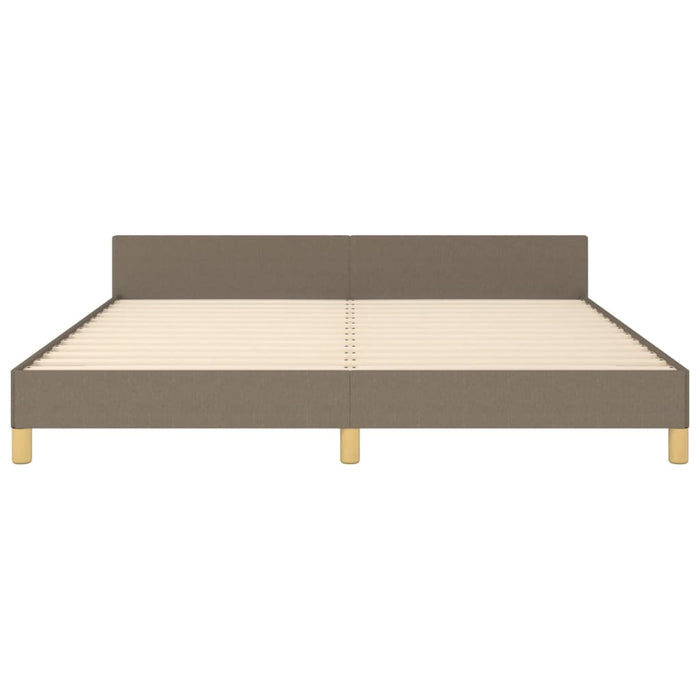 Cadru de pat fără saltea, gri taupe, 160x200 cm, textil - WALTI WALTI