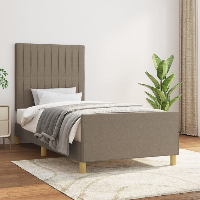 Cadru de pat fără saltea Taupe 90x190 cm Stofa - WALTI WALTI