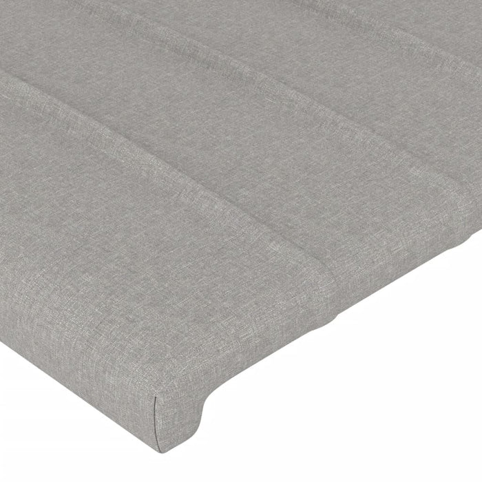 Cadru de pat fără saltea, gri deschis, 100x200 cm, textil - WALTI WALTI
