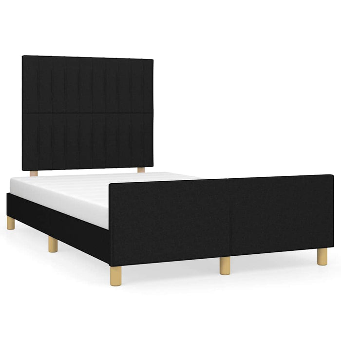 Cadru de pat fără saltea, negru, 120x200 cm, textil - WALTI WALTI