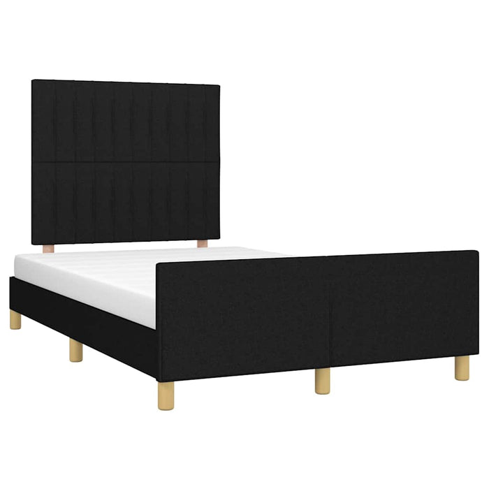 Cadru de pat fără saltea, negru, 120x200 cm, textil - WALTI WALTI