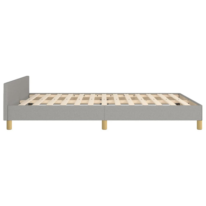 Cadru de pat fără saltea, gri deschis, 140x190 cm, textil - WALTI WALTI