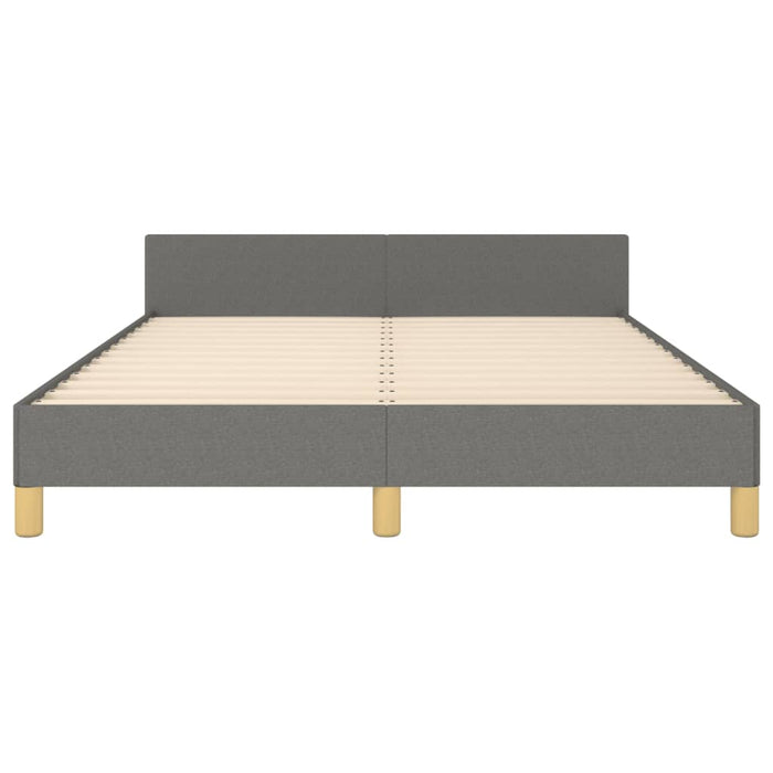 Cadru de pat fără saltea, gri închis, 140x190 cm, textil - WALTI WALTI