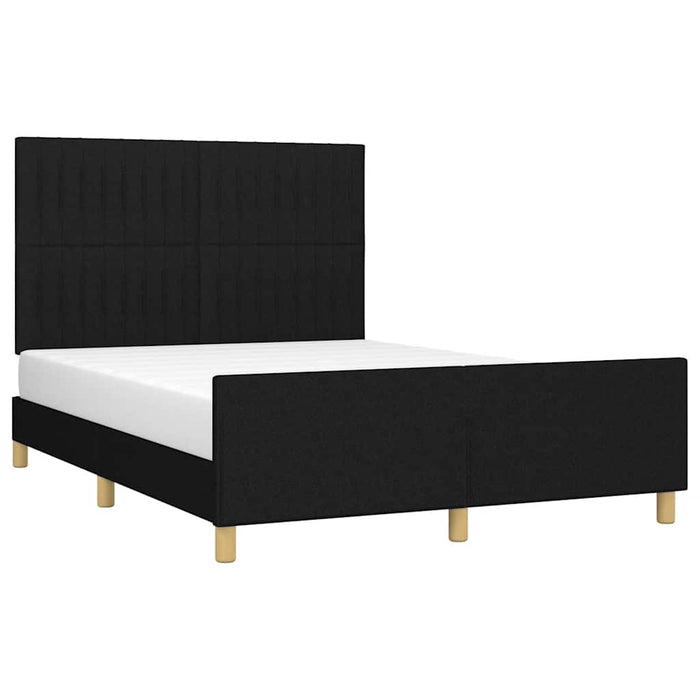 Cadru de pat fără saltea, negru, 140x200 cm, textil WALTI