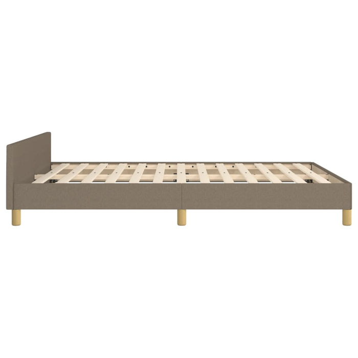 Cadru de pat fără saltea, gri taupe, 140x200 cm, textil - WALTI WALTI