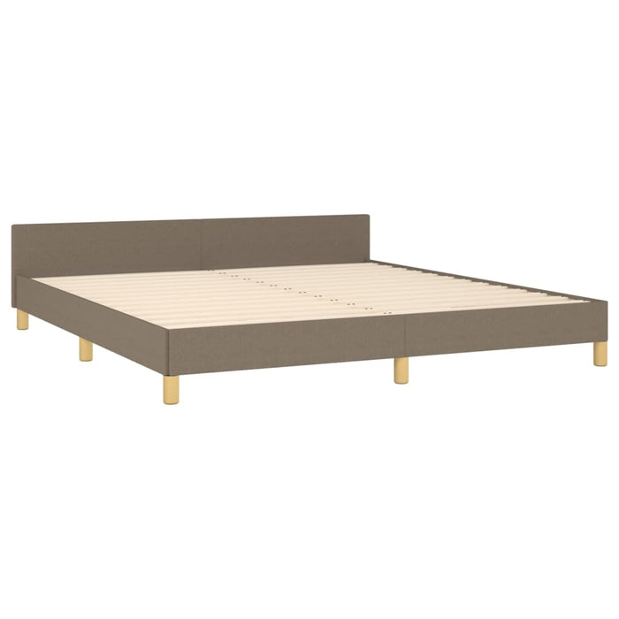 Cadru de pat fără saltea, gri taupe, 180x200 cm, textil WALTI