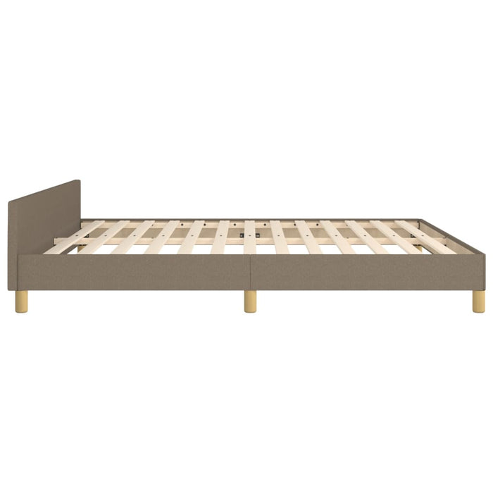 Cadru de pat fără saltea, gri taupe, 180x200 cm, textil WALTI