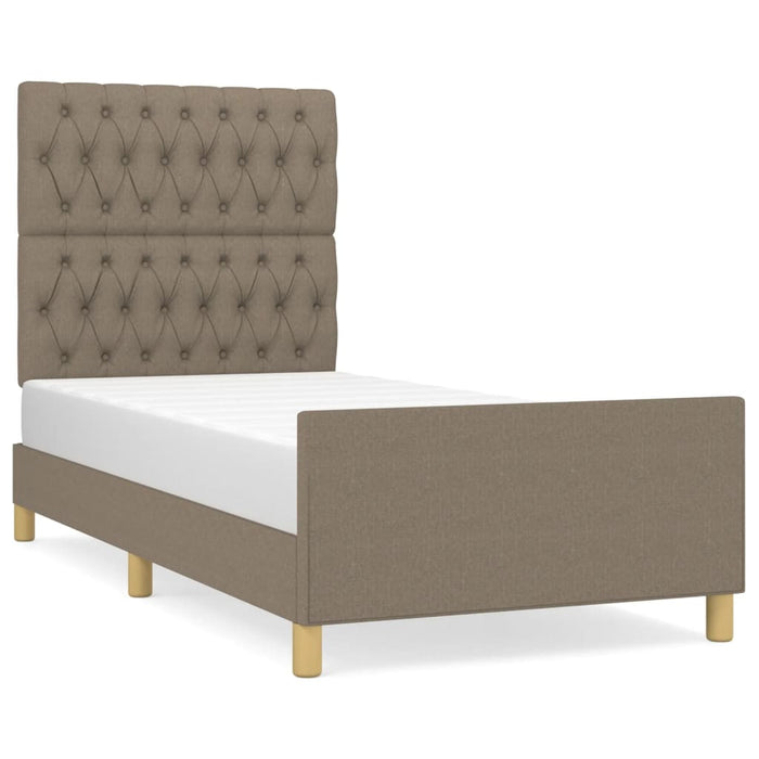 Cadru de pat fără saltea Taupe 90x190 cm Stofa - WALTI WALTI