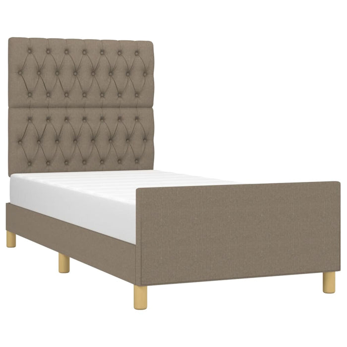 Cadru de pat fără saltea Taupe 90x190 cm Stofa - WALTI WALTI