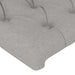 Cadru de pat fără saltea, gri deschis, 100x200 cm, textil - WALTI WALTI