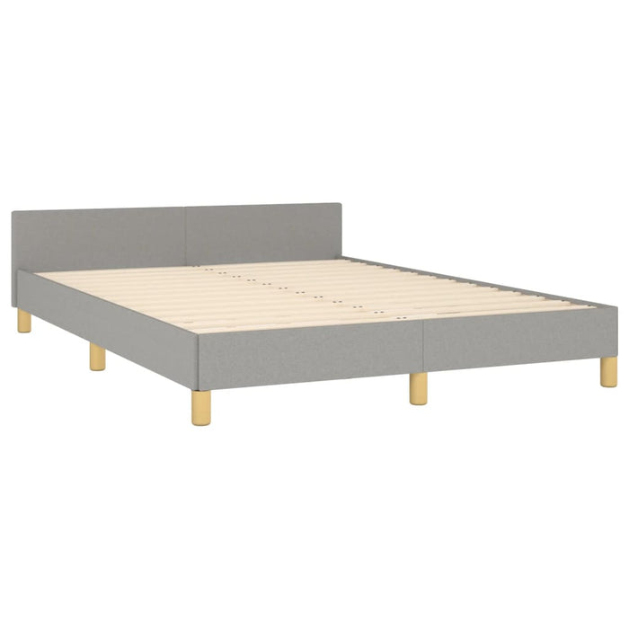 Cadru de pat fără saltea, gri deschis, 140x190 cm, textil - WALTI WALTI