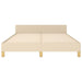 Cadru de pat fără saltea, crem, 140x200 cm, textil - WALTI WALTI