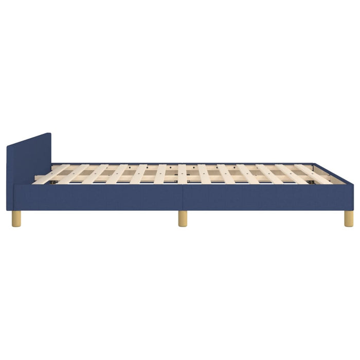 Cadru de pat fără saltea, albastru, 140x200 cm, textil - WALTI WALTI