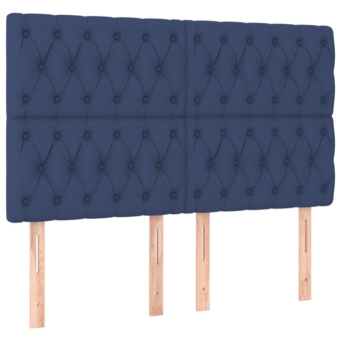 Cadru de pat fără saltea, albastru, 140x200 cm, textil - WALTI WALTI