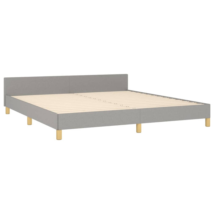 Cadru de pat fără saltea, gri deschis, 180x200 cm, textil - WALTI WALTI