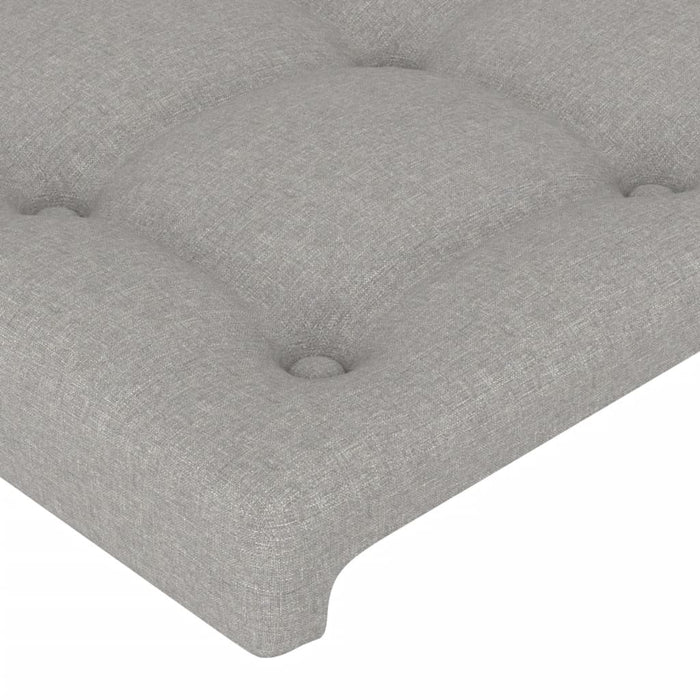 Cadru de pat fără saltea, gri deschis, 100x200 cm, textil - WALTI WALTI