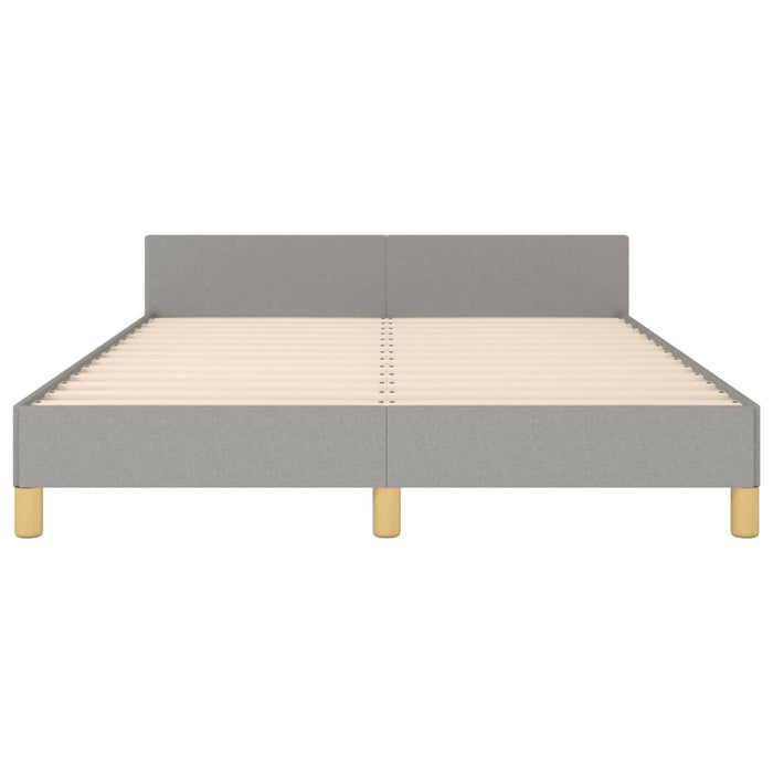Cadru de pat fără saltea, gri deschis, 140x190 cm, textil - WALTI WALTI