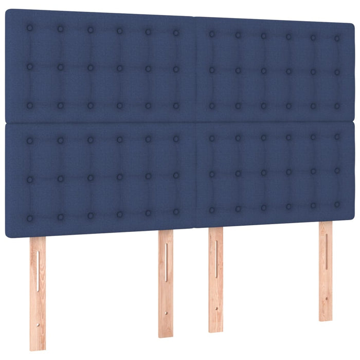 Cadru de pat fără saltea, albastru, 140x200 cm, textil - WALTI WALTI