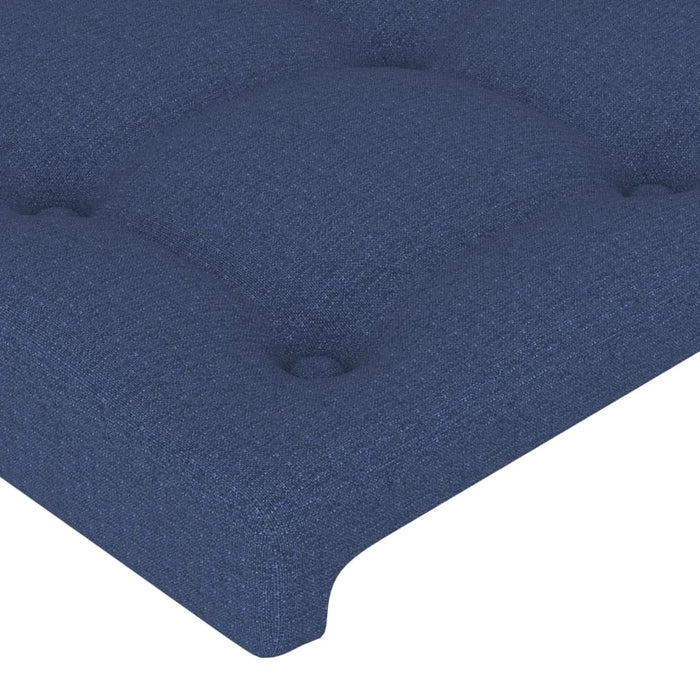 Cadru de pat fără saltea, albastru, 140x200 cm, textil - WALTI WALTI