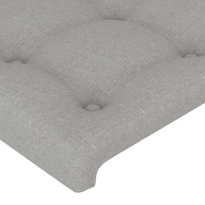 Cadru de pat fără saltea, gri deschis, 160x200 cm, textil - WALTI WALTI