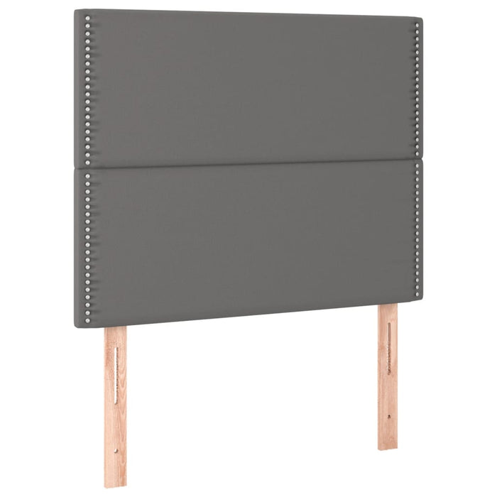 Cadru de pat cu tăblie, gri, 120x200 cm, piele ecologică - WALTI WALTI