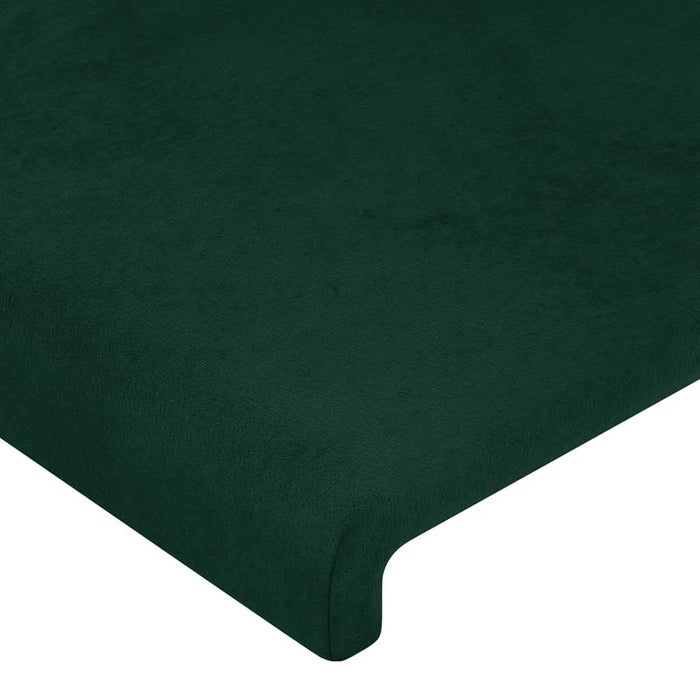 Cadru de pat fără saltea, verde închis, 120x200 cm, catifea - WALTI WALTI
