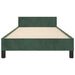 Cadru de pat fără saltea, verde închis, 100x200 cm, catifea - WALTI WALTI