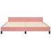 Cadru de pat cu tăblie, roz, 160x200 cm, catifea - WALTI WALTI
