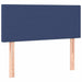 Pat box spring cu saltea, albastru, 80x200 cm, textil - WALTI WALTI