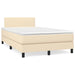Pat box spring cu saltea, crem, 120x200 cm, textil - WALTI WALTI