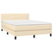Pat continental cu saltea, crem, 140x200 cm, material textil - WALTI WALTI