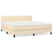 Pat continental cu saltea, crem, 180x200 cm, textil - WALTI WALTI