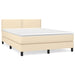 Pat continental cu saltea, crem, 140x200 cm, material textil - WALTI WALTI