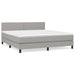 Pat continental, gri deschis, 180x200 cm, material textil - WALTI WALTI