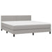 Pat continental, gri deschis, 180x200 cm, material textil - WALTI WALTI