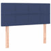 Pat box spring cu saltea, albastru, 80x200 cm, textil - WALTI WALTI