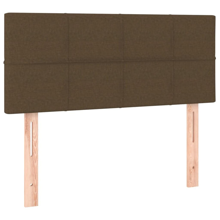 Pat box spring cu saltea, maro închis, 90x190 cm, textil - WALTI WALTI