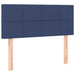Pat box spring cu saltea, albastru, 90x200 cm, textil - WALTI WALTI