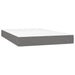 Pat box spring cu saltea, gri închis, 120x200 cm, textil - WALTI WALTI