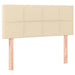 Pat box spring cu saltea, crem, 120x200 cm, textil - WALTI WALTI