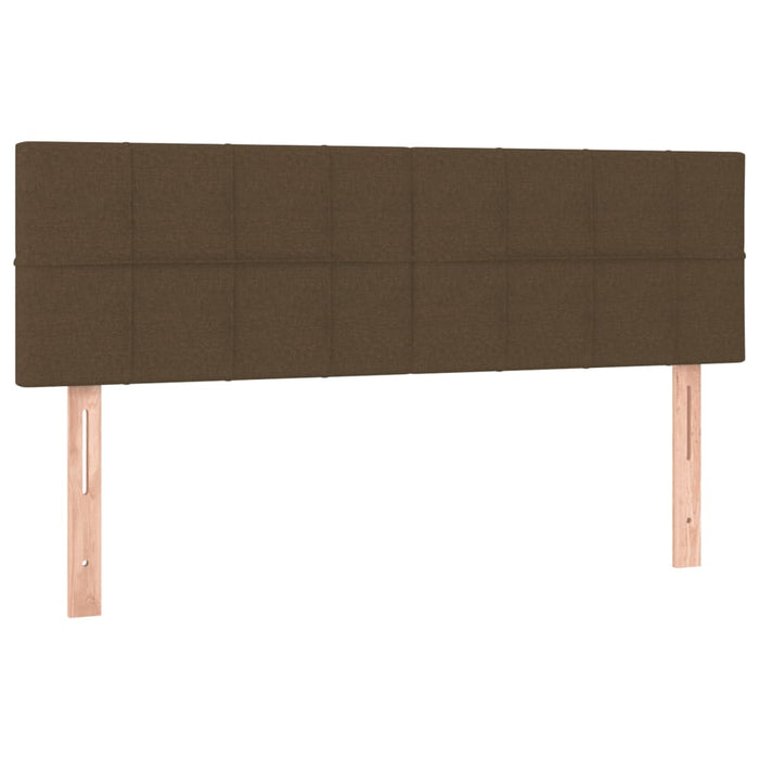 Pat continental cu saltea, maro închis, 140x200 cm, textil - WALTI WALTI
